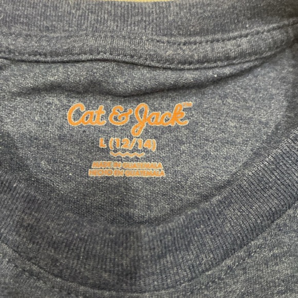 4/$10 Cat & Jack Youth Long sleeve planet tee large 12/14 - Picture 2 of 2